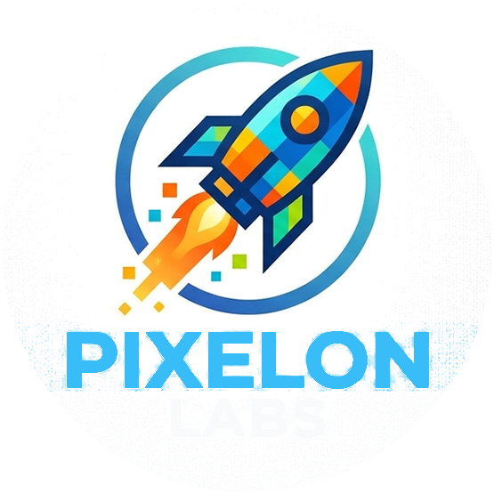 Pixelon Labs Rocket Logo